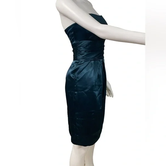 Women’s David's Bridal Blue Bridesmaid Dress - Picture 6 of 8